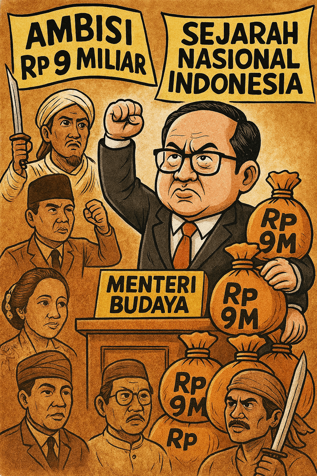 Ambisi 9 Milliar Fadli Zon dengan Sejarah Nasional&nbsp;Indonesia